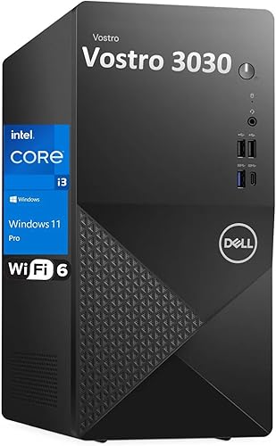 Dell Computadora de escritorio Tower PC para estudiantes de negocios en casa, procesador Intel de 4 núcleos de 12ª generación, memoria RAM DDR5 de