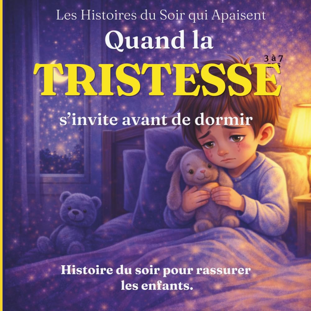 Quand la tristesse s’invite avant de dormir: Une histoire douce pour apprivoiser la tristesse avant le coucher (Les Histoires du Soir qui Apaisent)