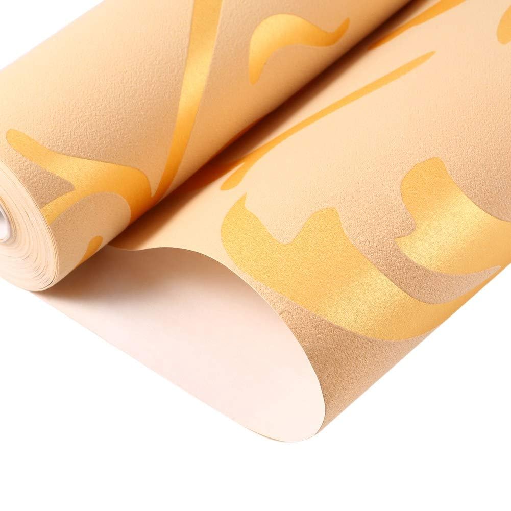 Luksusowa Tapeta 3D, Wiktoriańskie Wytłaczane Rolki Papieru Ściennego, Złoty, Europejski Styl, Tło TV, 10m