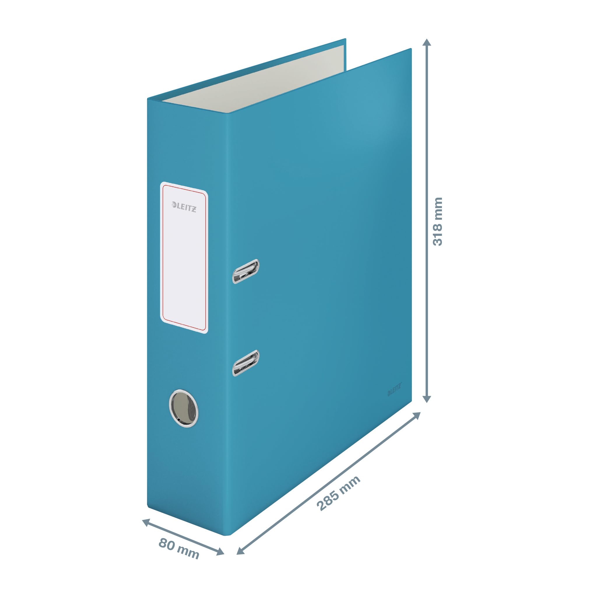 Leitz Lot de 6 classeurs à levier 180 Cosy A4 80 mm Bleu calme – 10610061