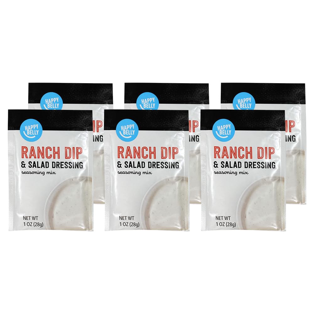Amazon Brand - Happy Belly Ranch Dip Mix, 1 ounce (Pack of 6)