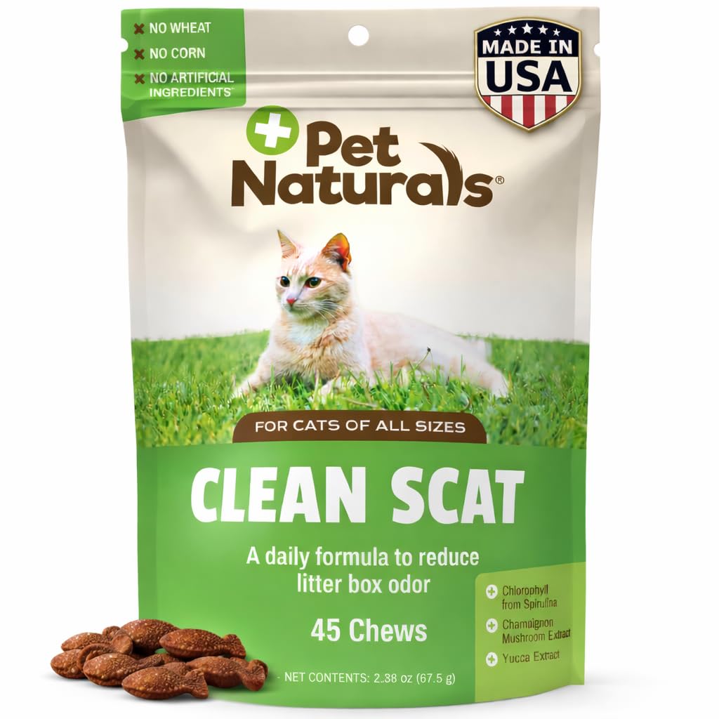 Pet Naturals of Vermont 45 Clean Scat Chew for Cats