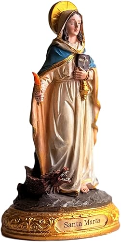 Santa Marta de Betania Estatua de Resina - Figura Católica de 8" | Santa Marta de Betania, Figura Catolica - Estatua de Resina