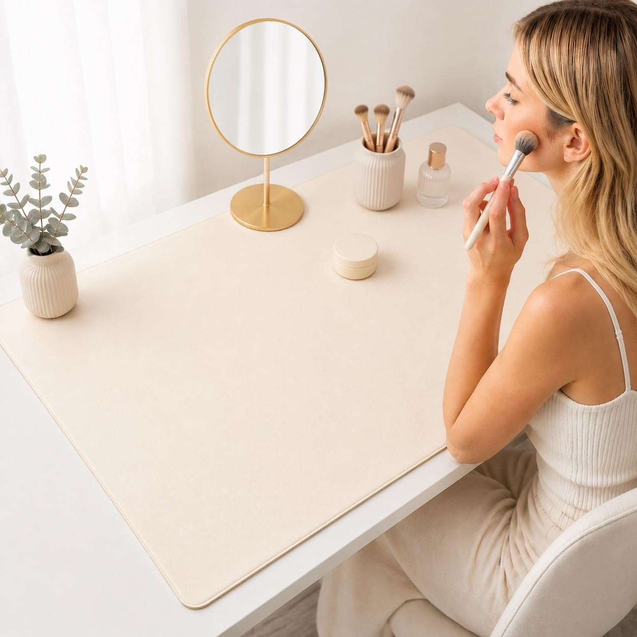 Large Desk Mat, Multifunctional Desktop Protector Pad for Office Desk
