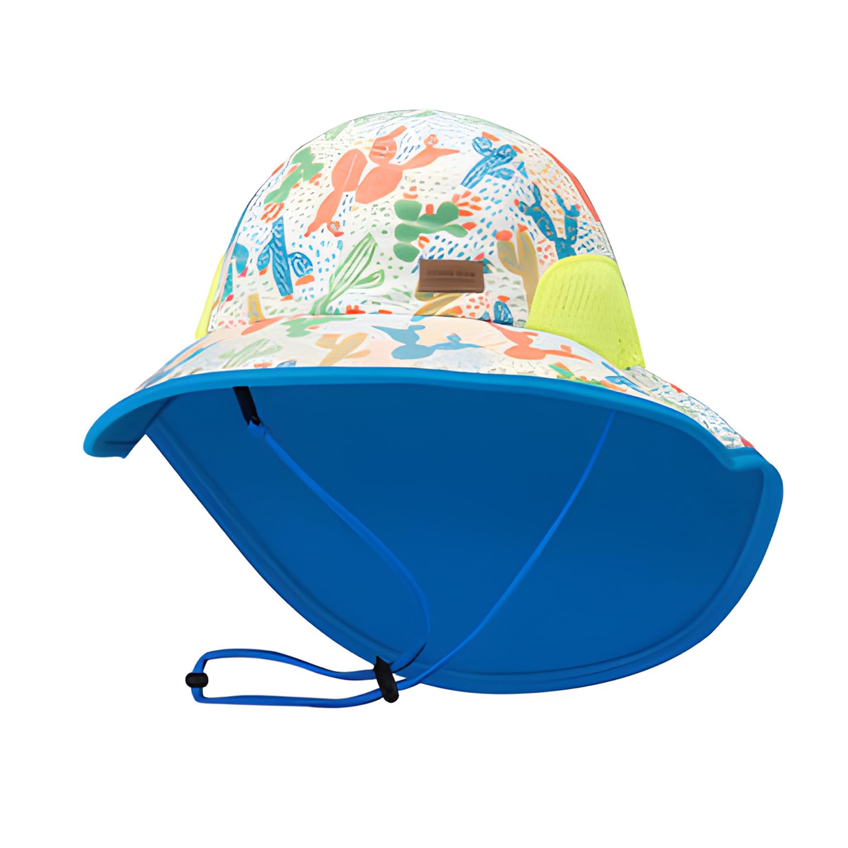 Tisoloow Baby Sun Hats Boys Girls Summer UPF 50+ Sun Protection Toddler Beach Hat Neck Flap Kid Cap with Wide Brim