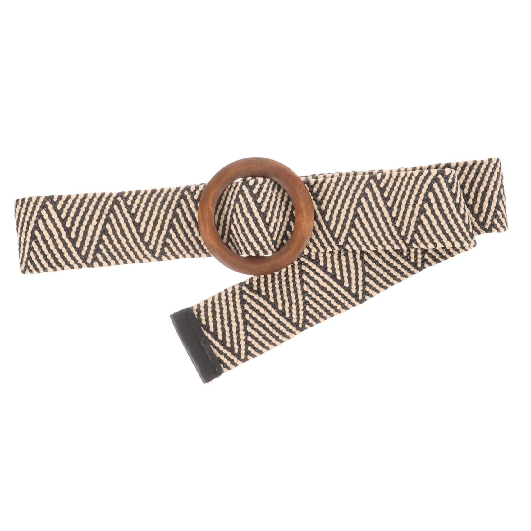 VALICLUD Cinturón Ajustable Dorado Para Ropa 5 Unidades Para Jeans Para Mujer Negro Trenzado Marrón Elástico Tejido Accesorios Para Niña Hebilla De Madera