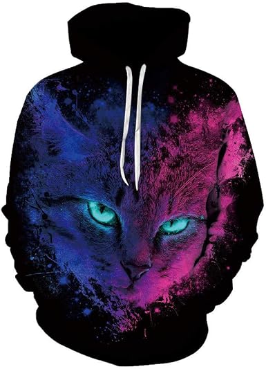 Mens Realistic 3D Printed Hoodie Unisex 