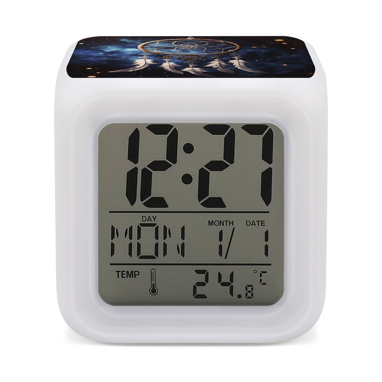 Reloj atrapasueños digital LED multicolor, el regalo de hogar ideal
