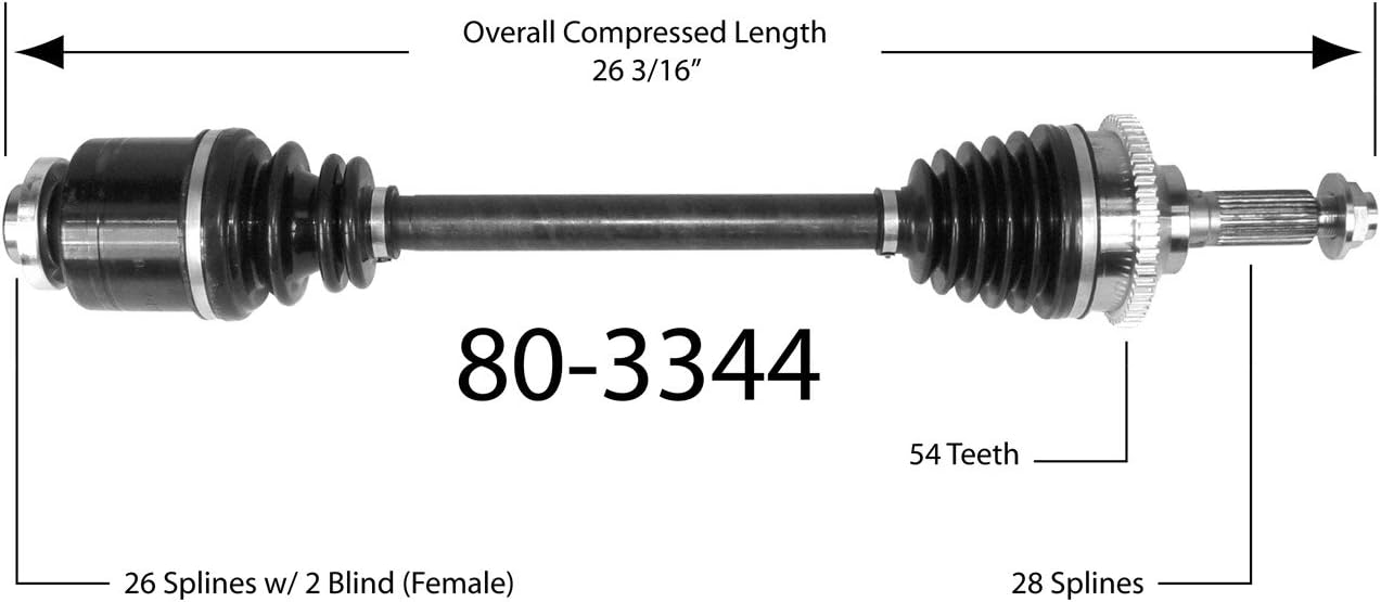 Empi 803344 CV Joint HalfShaft Assembly, Shaft Kits Amazon Canada