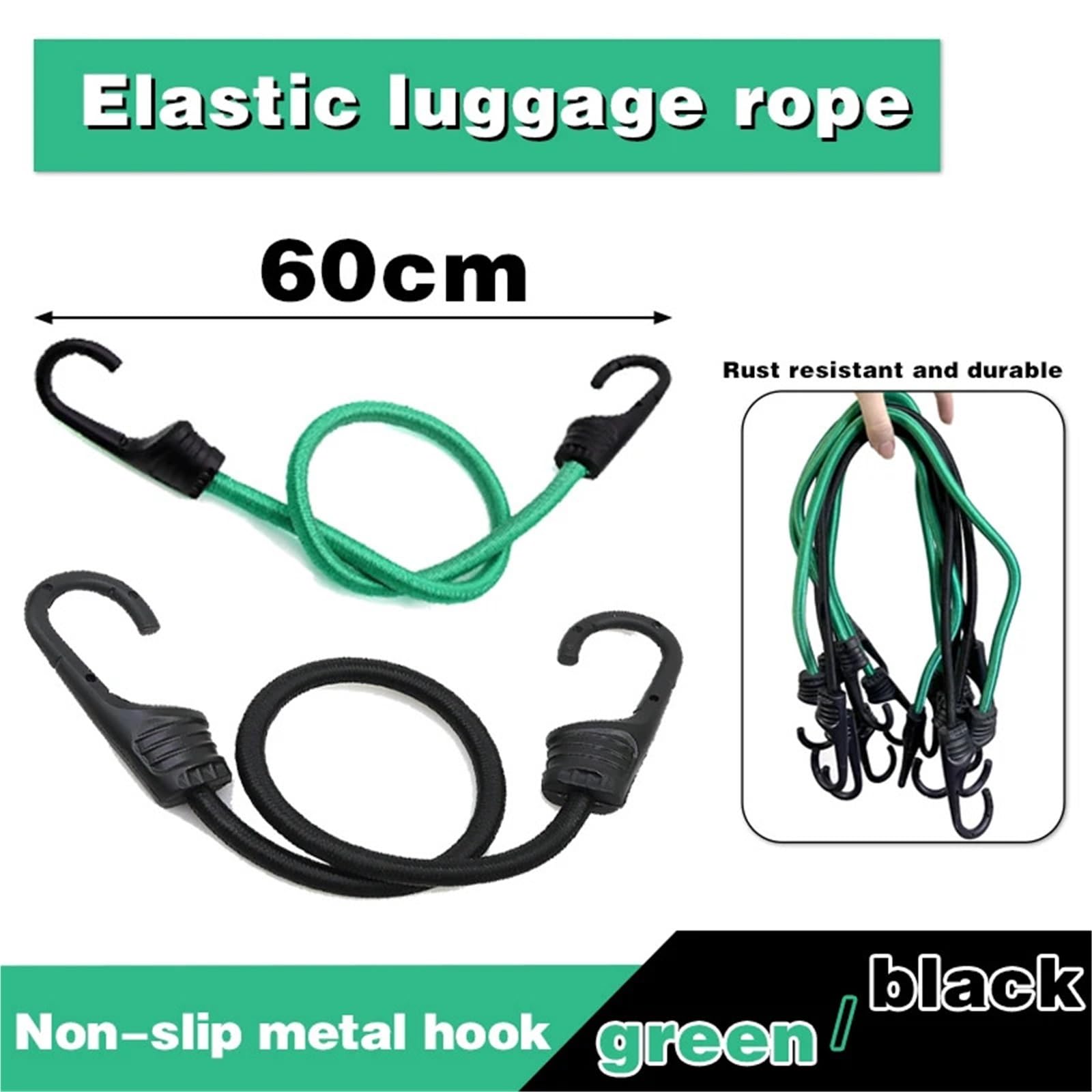 Corde elastiche con ganci