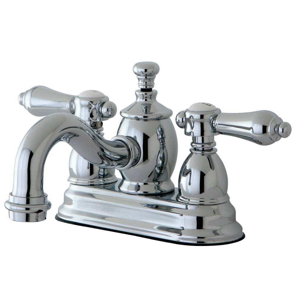 Kingston Brass KS7101BAL Heirloom 4 "Centerset Banyo Bataryası, 4-15/16", Parlak Krom