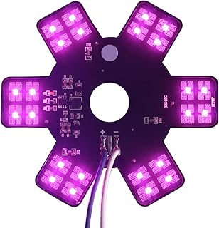 Air Cleaner LED Light 5" Truck Decorative Hex Style Air Filter Lamp for Peterbilt, Kenworth, Trailers, RVs', Campers Support IP67 12-24V Sold Individually (Purple)