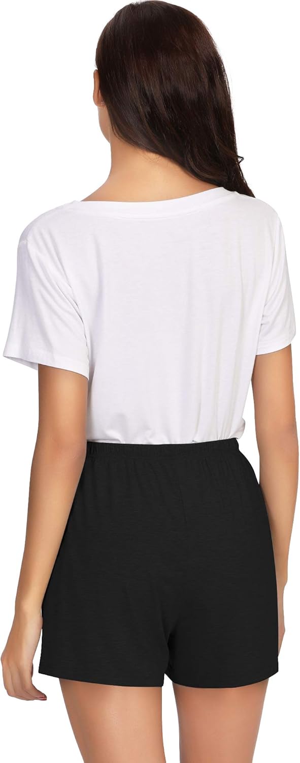 WiWi Bamboo Visose Pajama Shorts for Women Soft Sleep Bottoms Plus Size Lounge Boxers Pj Sleepwear Bottom S-4X - Image 3