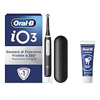 Oral-B Spazzolino Elettrico Ricaricabile iO 3N Nero, 1 Testina Di Ricambio