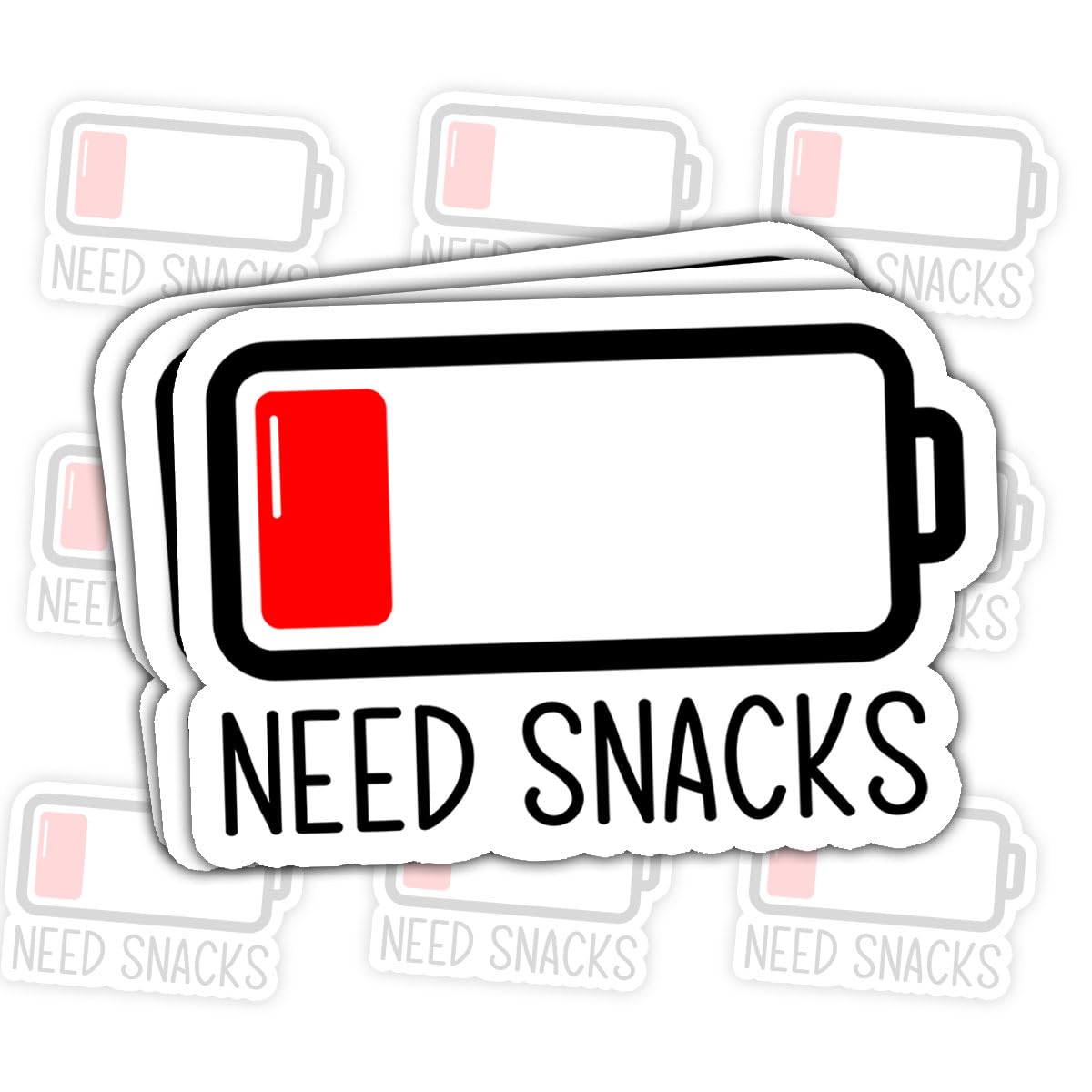 Autocollants humoristiques Need Snacks pour combler votre manque d'énergie au quotidien
