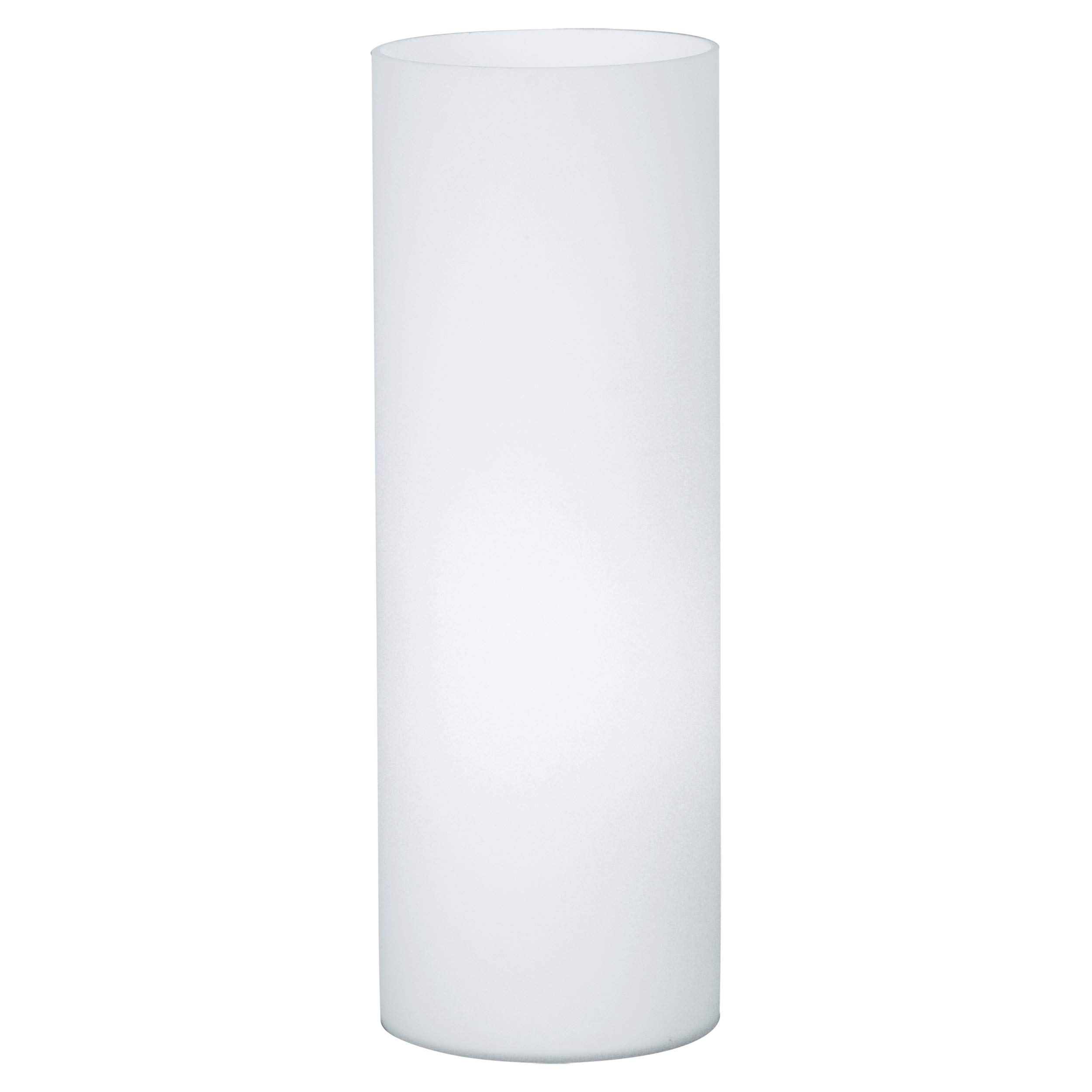 EGLO GEO 1-bulb table lamp, white colour Bedside lamp with Opal Matt glass, E27 socket, incl. switch