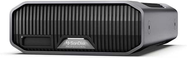 SanDisk Professional 24TB G-Drive Project - External HDD, Thunderbolt 3, USB (10Gbps), 7200RPM Ultrastar Hard Drive, Up to 260MB/s Read - SDPHG1H-024T-NBAAD
