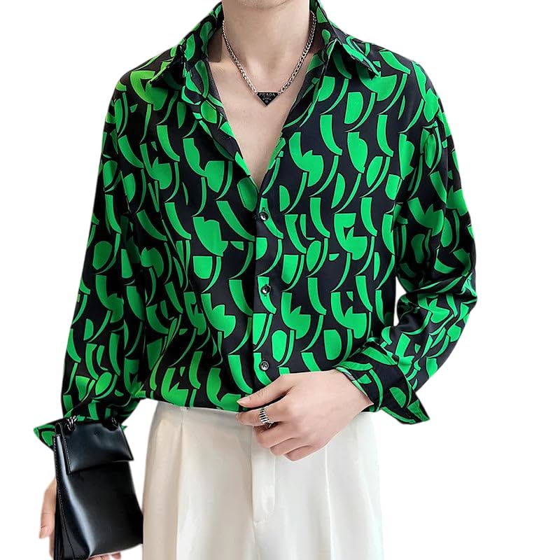Image of White Polyester Printed Men's Shirt | Mens Casual Shirt | Men Stylish Shirt | Men's Regular Fit | Men Formal Shirt | Men's Slim Fit