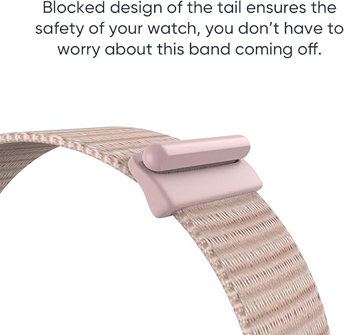 Miniatura 2 de Correas deportivas de nailon para Apple Watch Band 1.496 in 1.575 in 1.614 in 1.654 in 1.732 in 1.772 in, correa trenzada elástica ajustable rosa de