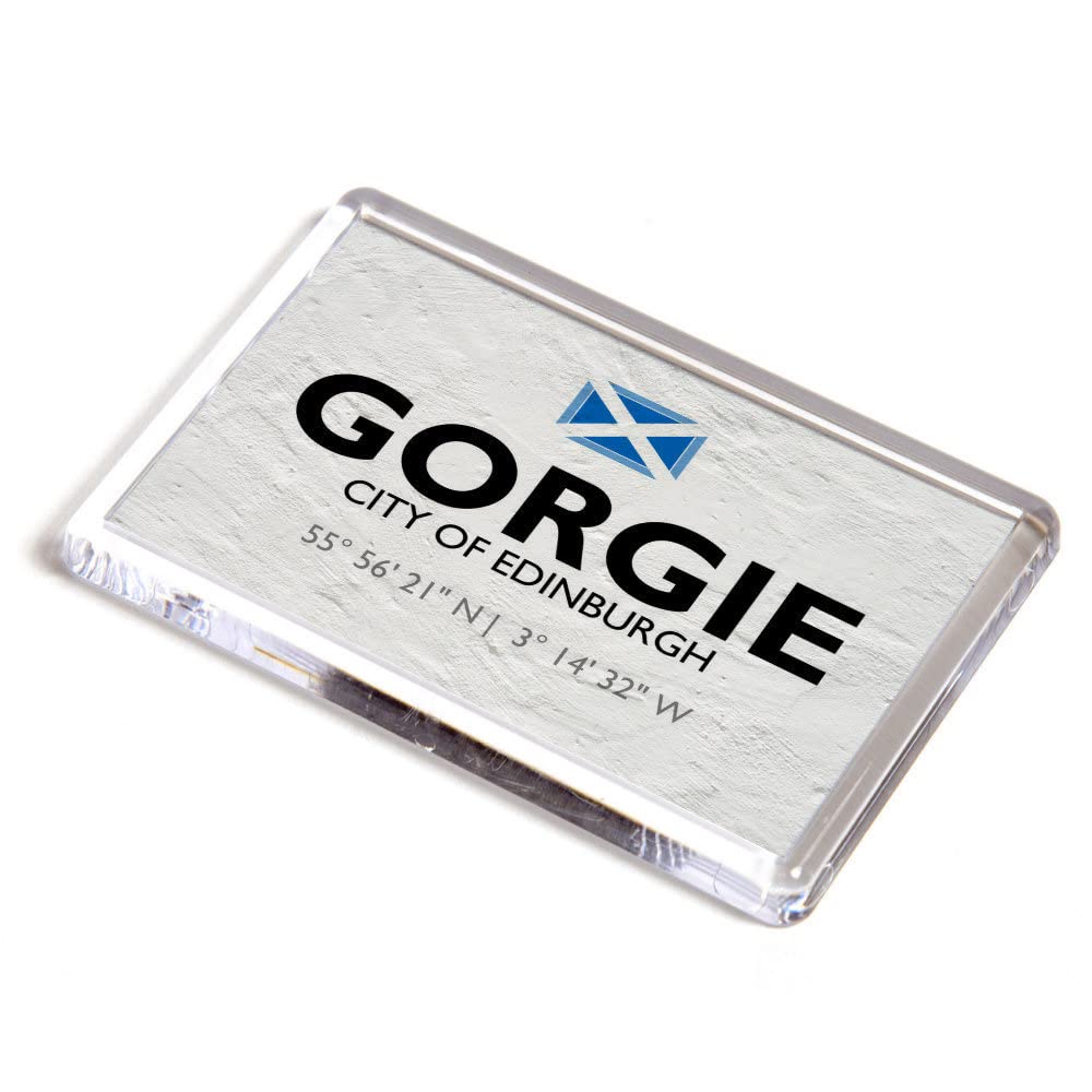 FRIDGE MAGNET - Gorgie, City of Edinburgh, Scotland - Lat/Long NT2272