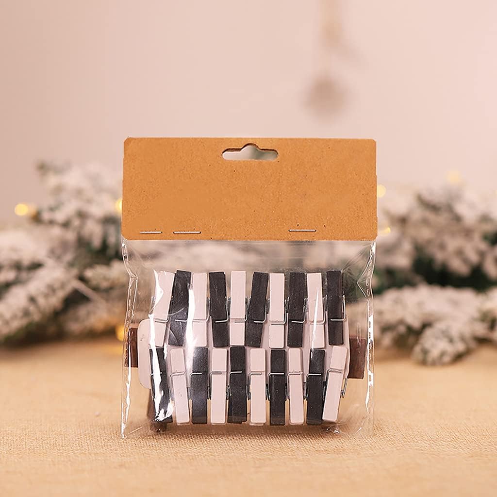 20 Pcs Small Clip for Creative Wooden Clothespins Pegs for Stage Background Accessories Home Photo Craft Wall Decora