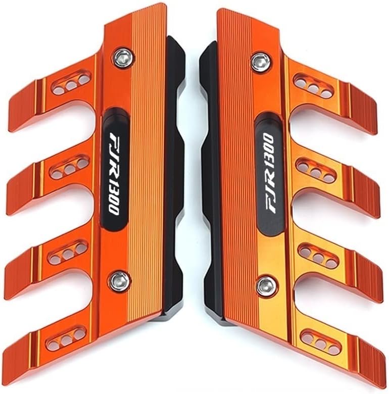 SCUUBE for Yamaha FJR1300 FJR 1300 2004-2020 Motorcycle Front Fork Protector Fender Guard Anti-Drop Slider CNC Aluminum Motorcycle Accessories (Color : Orange)