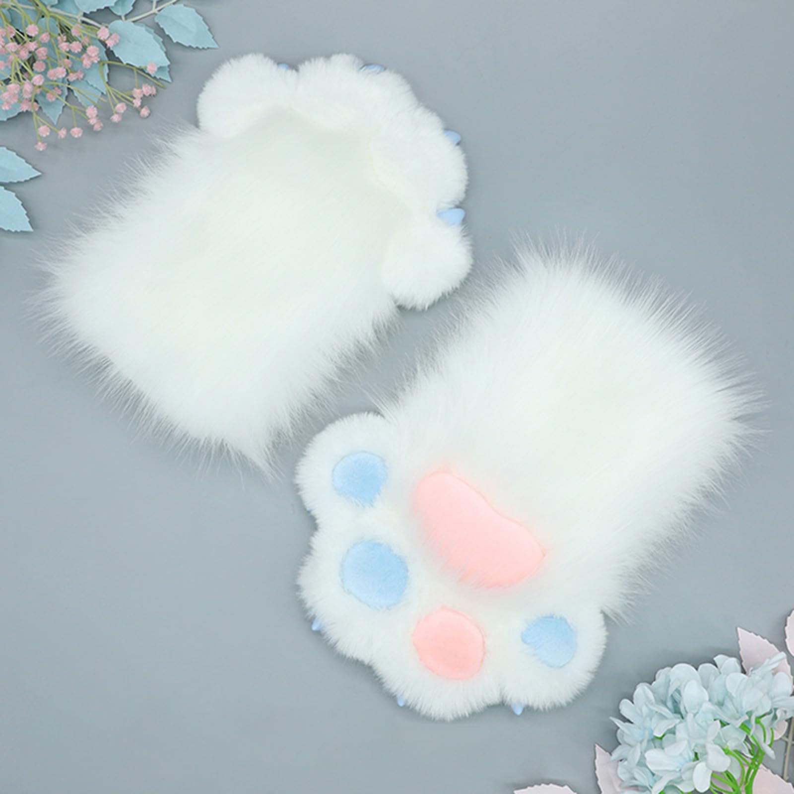 Guantes de pata de disfraz para mujer, guantes de pata de Halloween, fiesta de animación, juego de rol, calentadores de manos