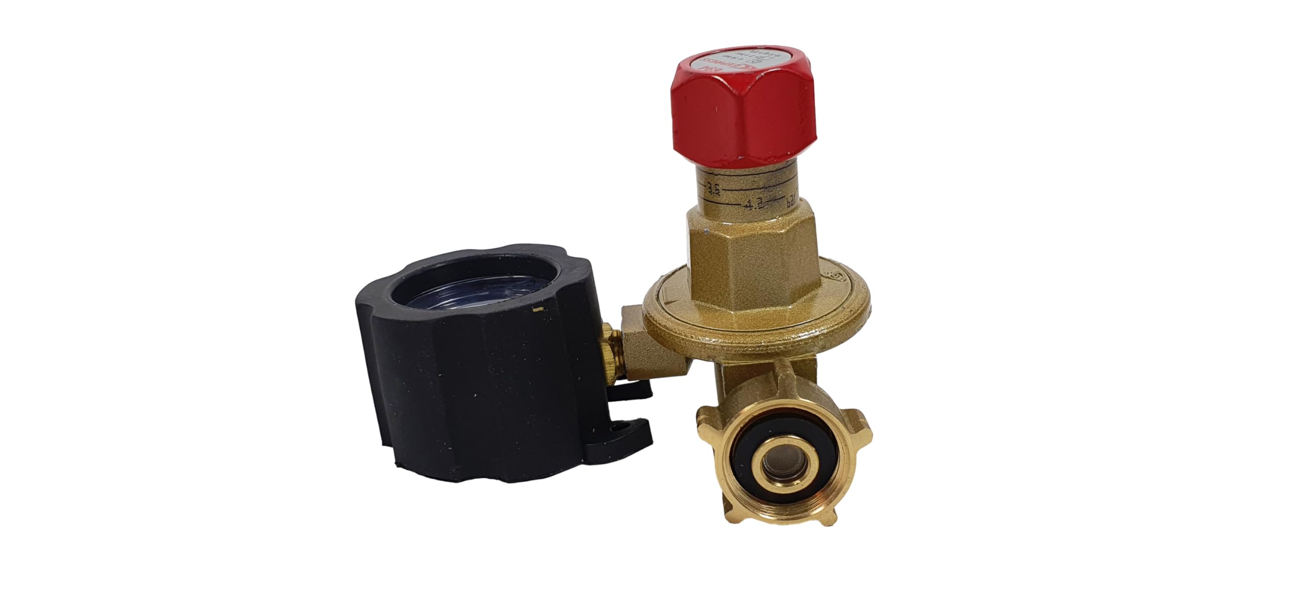 Regulador de Presión Variable de 2 a 4 Bares con Manómetro y Dispositivo de Seguridad - Salida 3/8 Izquierda - Accesorios de Soldadura - Repuesto Soldadura - Herramienta para Soldadura - EXPRESS
