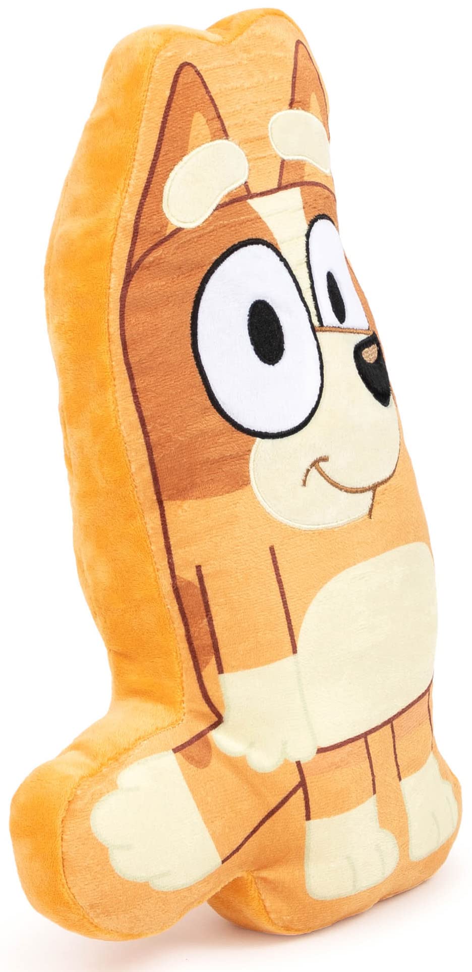Jay Franco Bluey Bingo Shaped Decorative Pillow - Kids Super Soft Throw Plush Pillow - Measures 14 Inches (Official Bluey Product)