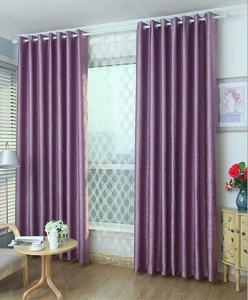 Rideau de velours pour salon et chambre ambiance feutrée violette