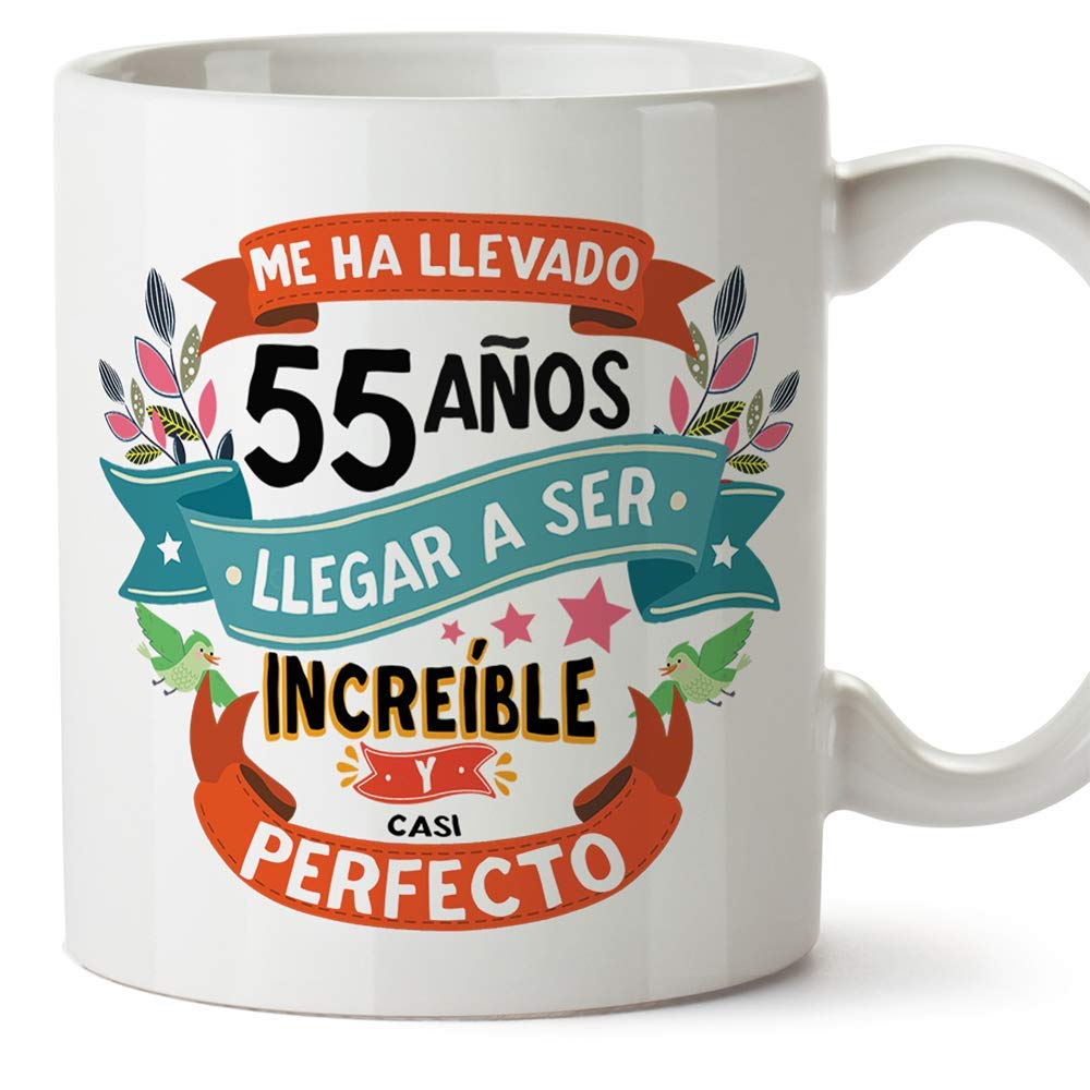MUGFFINS Taza 80 Cumpleaños - "Me ha llevado 80 años llegar a ser increíble y casi perfecto - Regalos Desayuno Feliz Cumpleaños — view 114