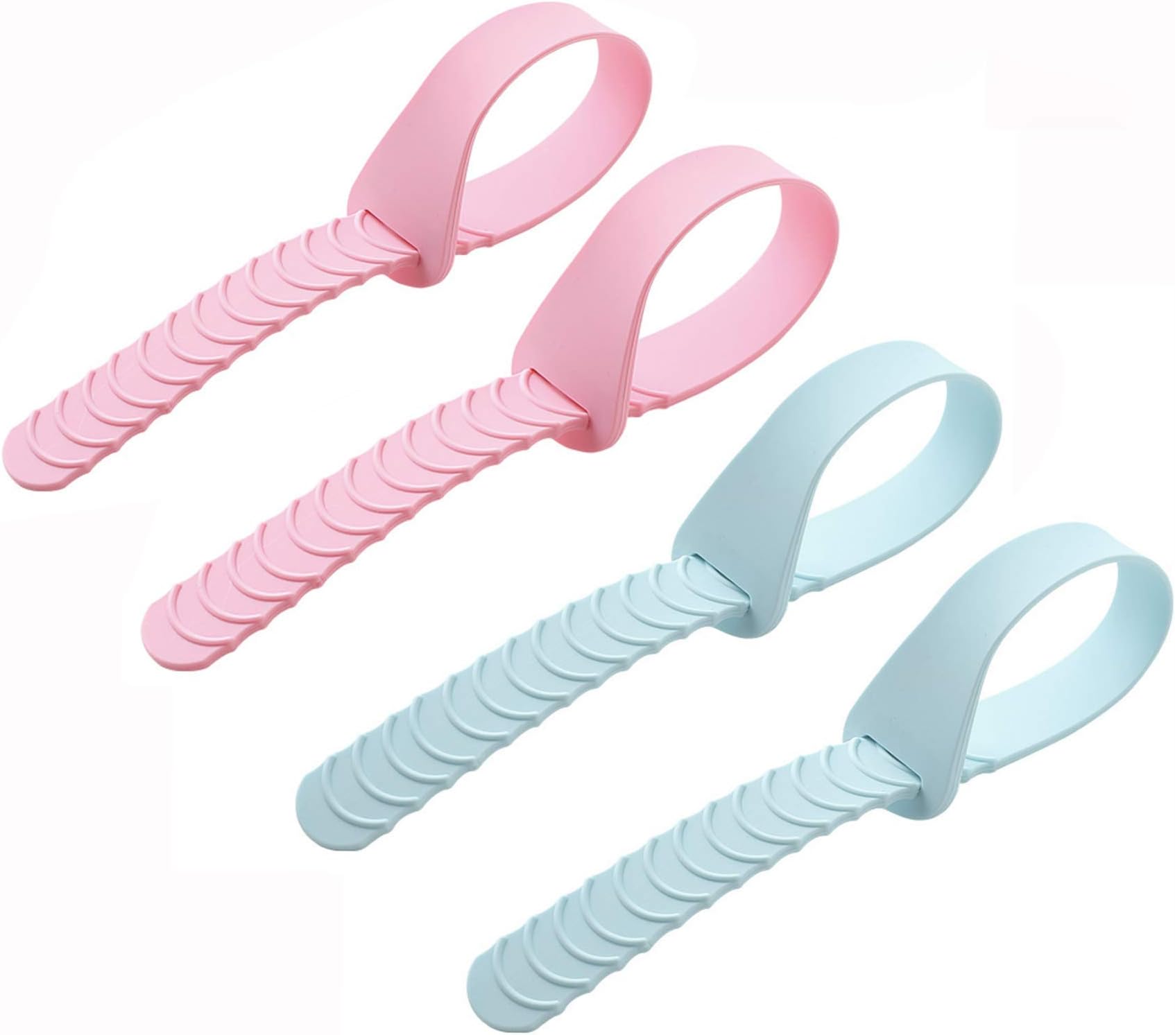 HappyLily 2 Pack Silicone Toilet Seat Handle, Portable Cute Toilet Seat