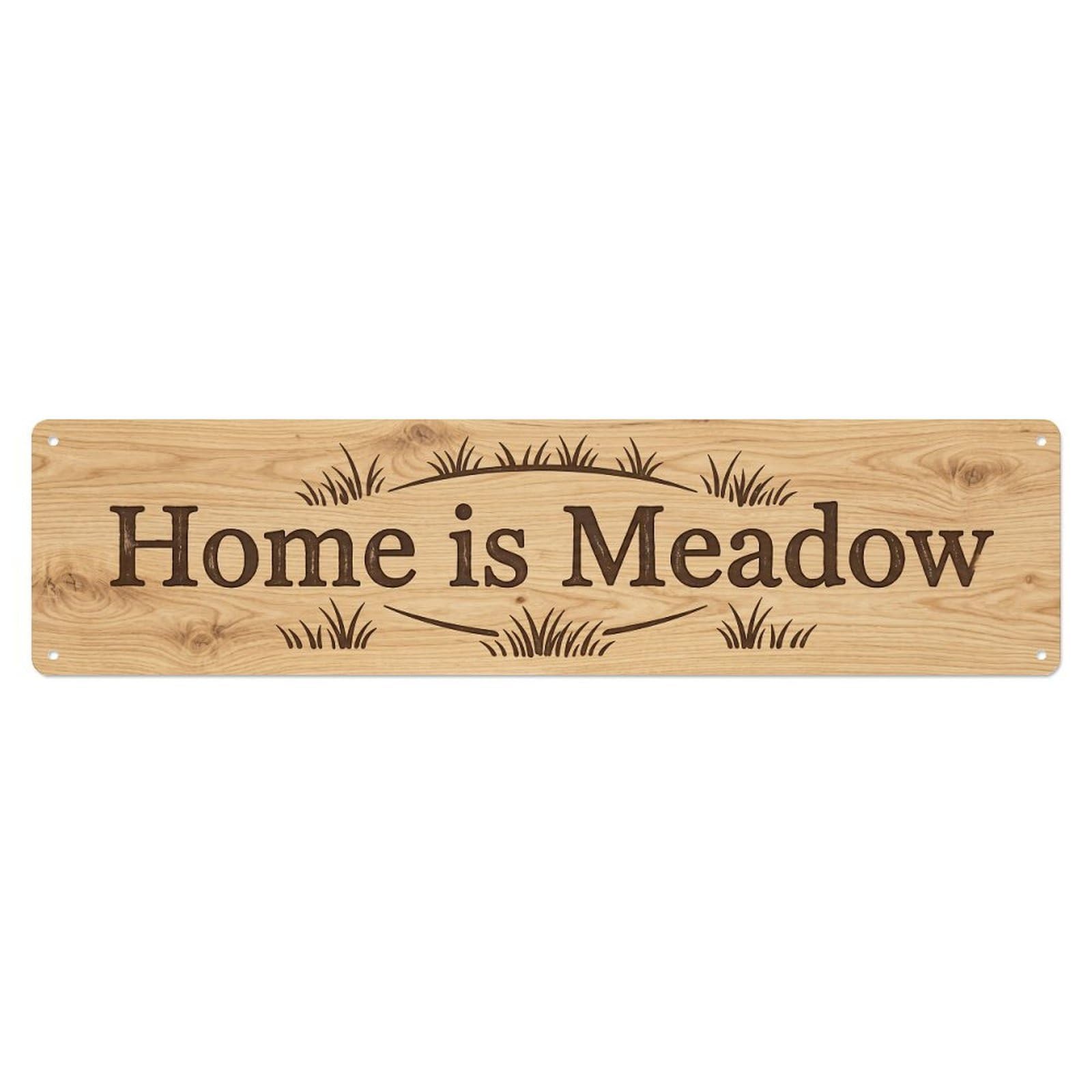 Home Is Meadow Peaceful Field Metal Tin Sign