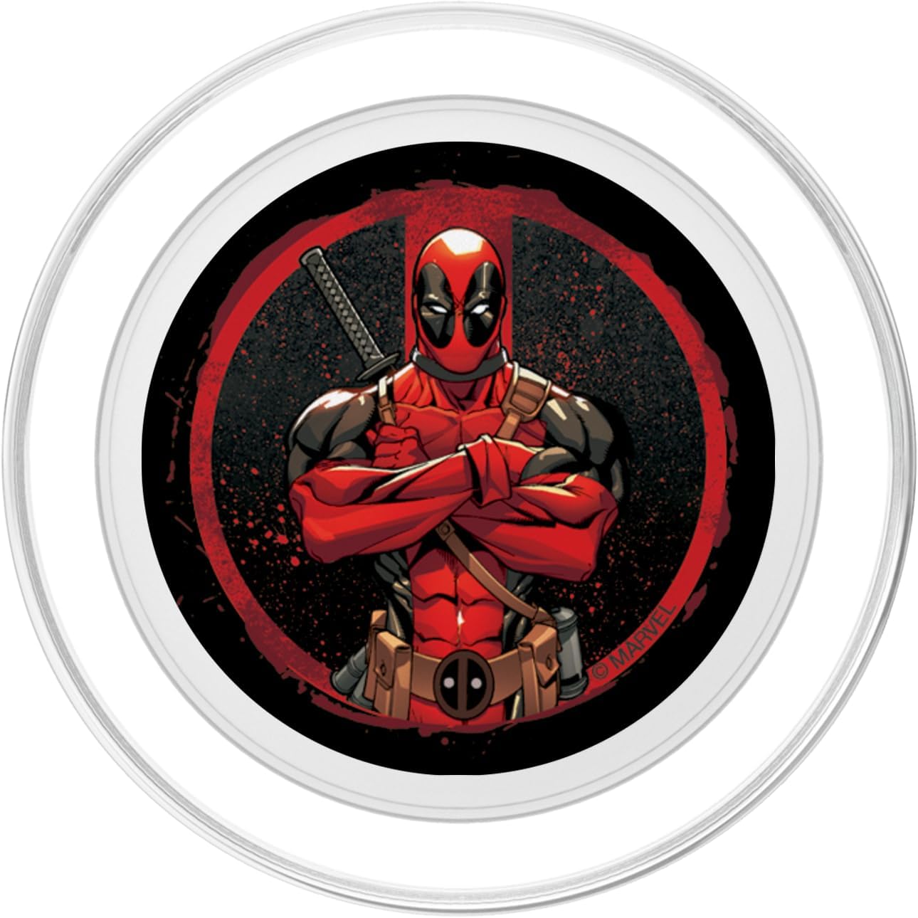 Marvel Deadpool Wade Wilson Icon PopSockets PopGrip for MagSafe