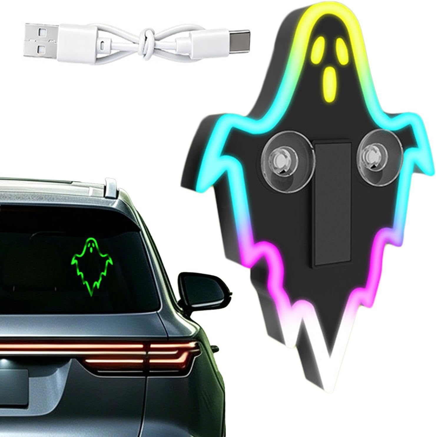 Solar-Powered Car LED Lights - Wireless 7-Mode Decorative Exterior Styling