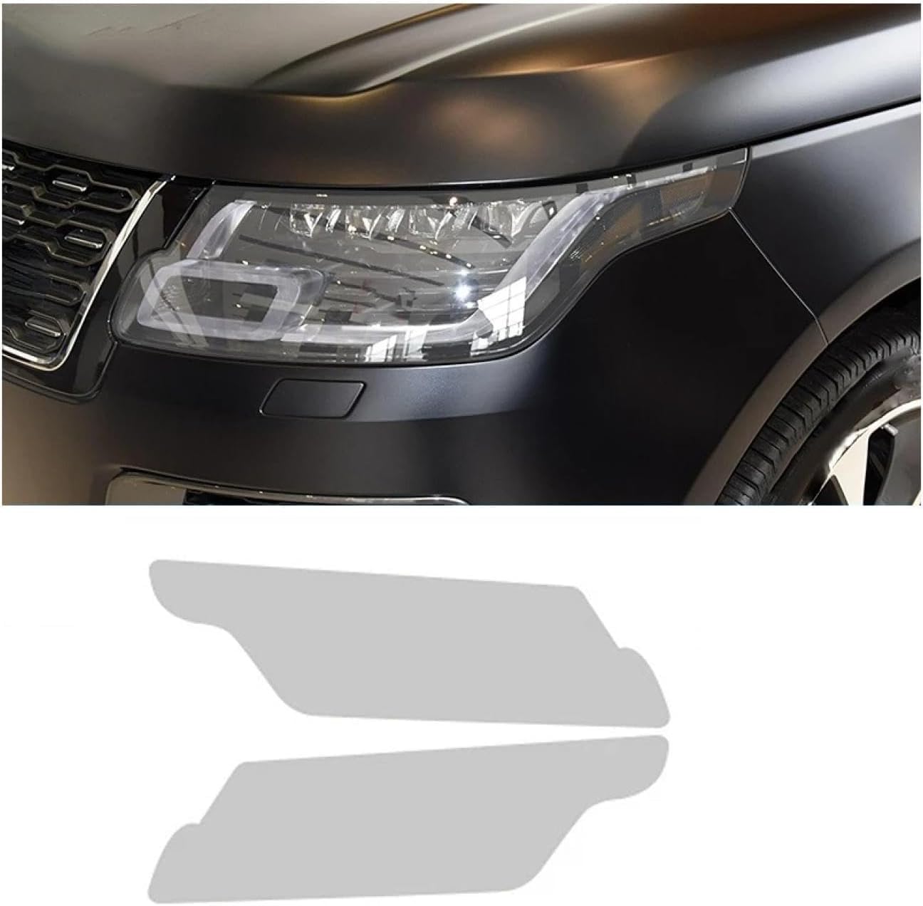 SamLng Car Front Light Film For Range Rover 2018-2024 Precut Headlight Protective Film Car Front Headlamp Protection film car Lights Film headlight anti-scratch Non-Yellowing protective film