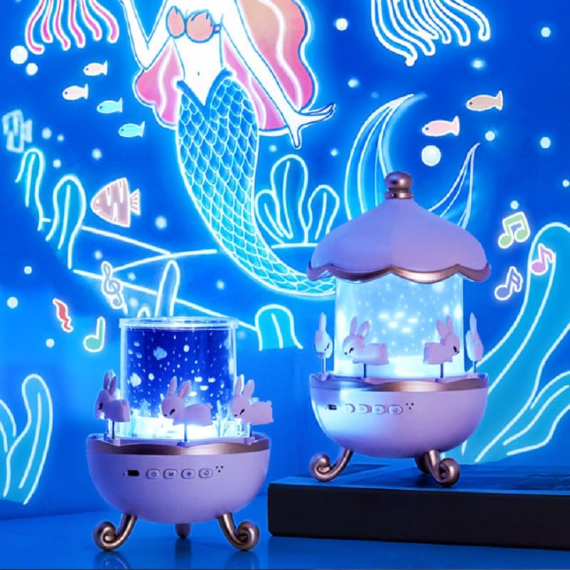 StarMelody DreamLight – A Magical Gift for Dreamers, Star Projector, 360° Rotating Projection, Aurora Projector with Bluetooth Speaker Gifts for Kids, Adults, Christmas, Birthday (1)