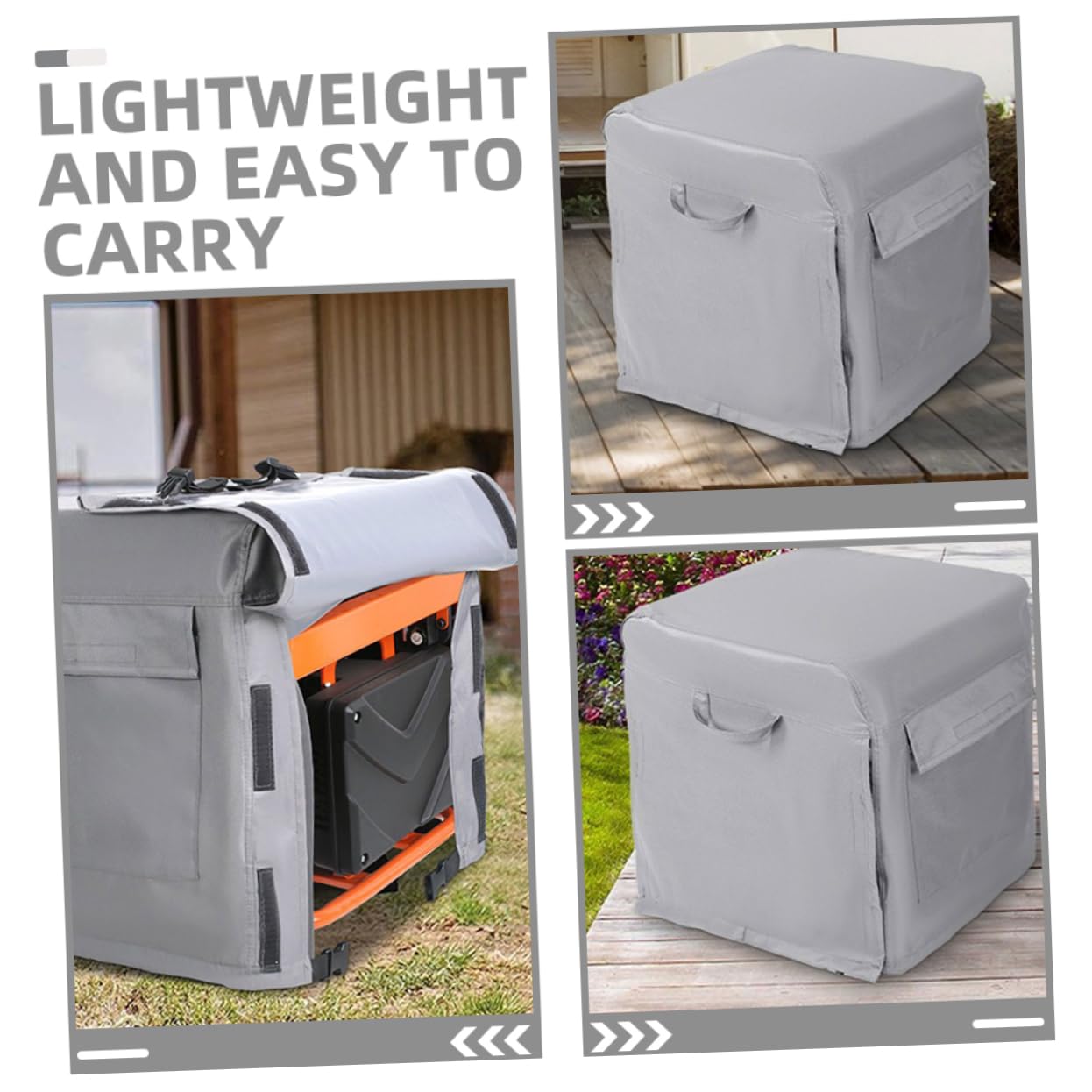 Happyyami Resistente Para Generador Portátil De Oxford Funda Anti-lluvia Para Exterior Protección Contra Viento y Rayos Uv