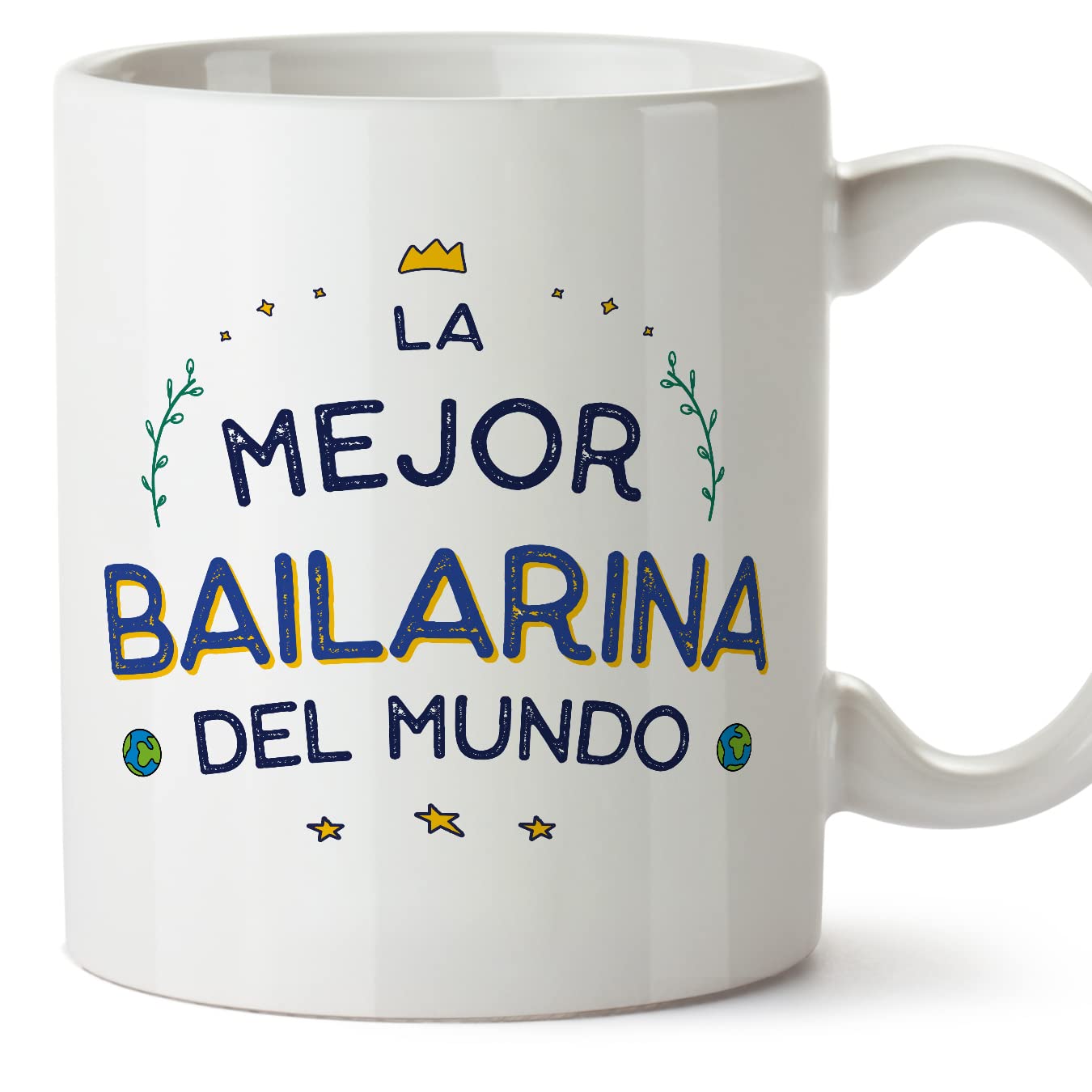 MUGFFINS Dancer Woman Mug - in Spanish - Mejor del Mundo - Funny Gift for Colleagues - Ceramic 11oz Mug