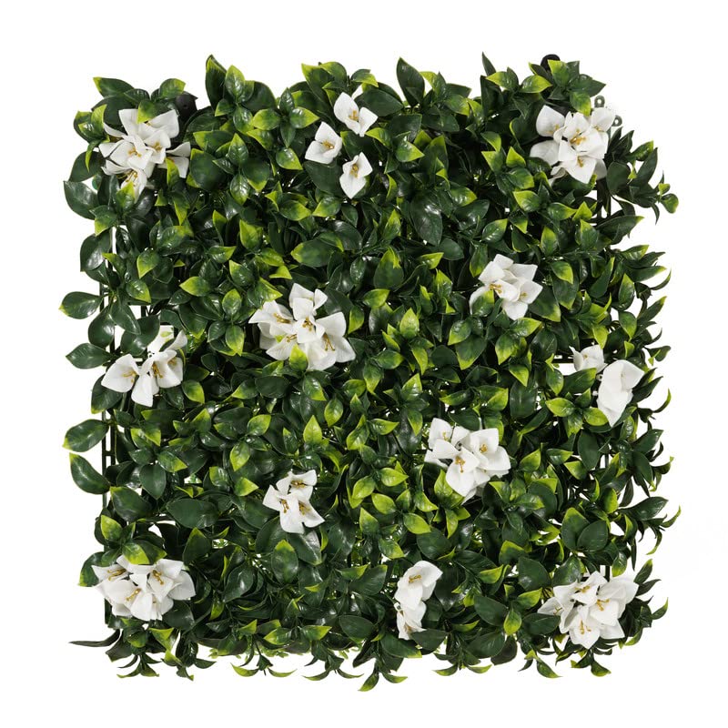Golden Cart Plastic Artificial Wall Grass For Home Decoration (3 Pcs) I Grass Mat For Wall I Vertical Garden Artificial Wall Plants (Green With Large White Flowers, 50Cm X 50Cm X 5Cm, Pack Of 3) (B099QH55ZW) Amazon Price History, Amazon Price Tracker