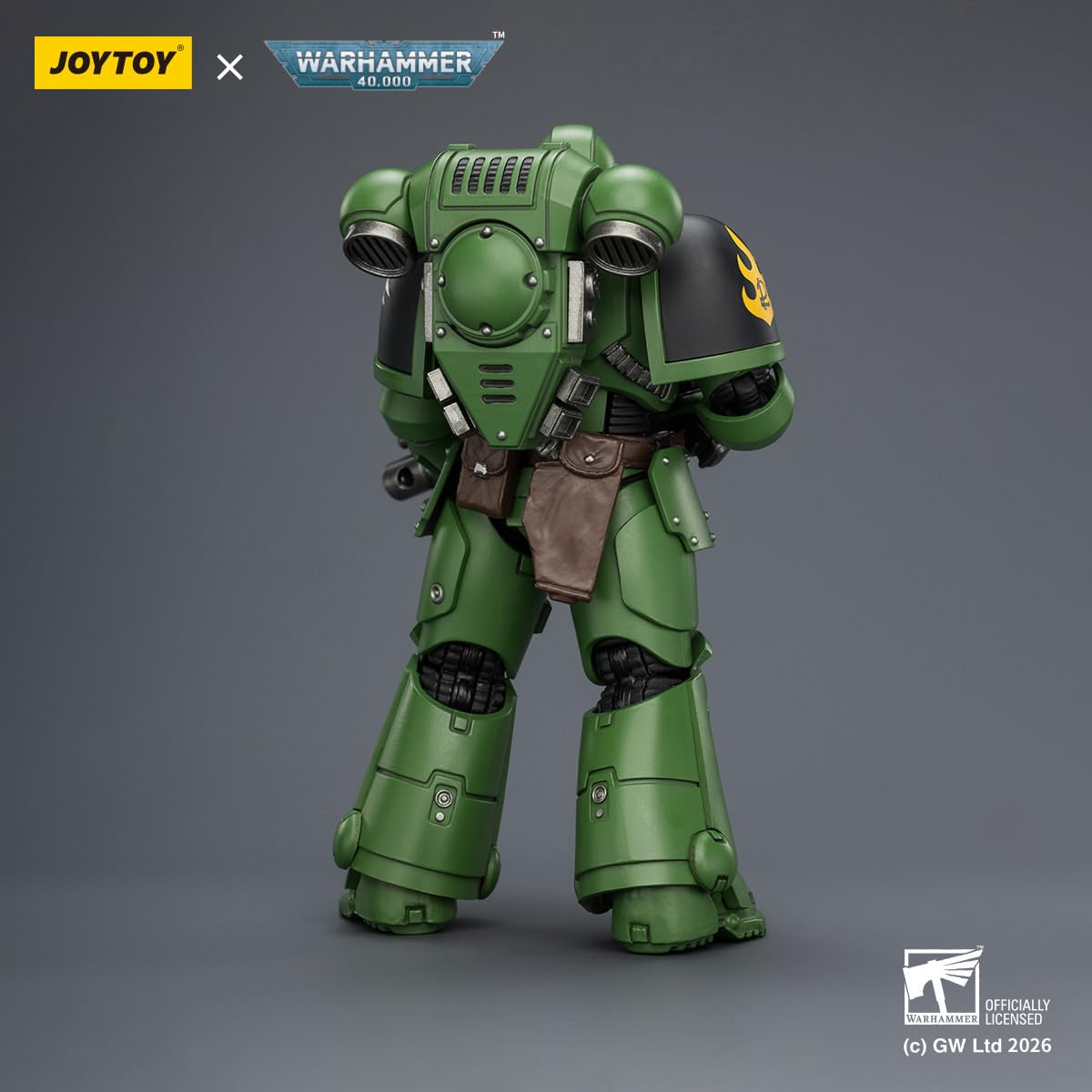 TOYVERSE JOYTOY Warhammer 40 000 salamandry orędownik z karabinem śrubowym, pistoletem śrubowym i mieczem łańcuchowym w skali 1/18, figurka postaci, model 15+