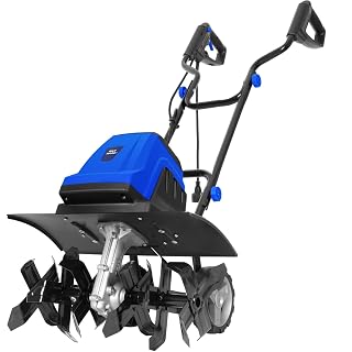 BILT HARD 14-Amp 18-Inch Electric Tiller Cultivator, 8'' Tilling Depth Corded Garden Rototiller, 6 Steel Front Tines Roto Tillers with Adjustable Wheels & Foldable Handle for Garden Lawn Soil Digging - Amazon product rated Grade A