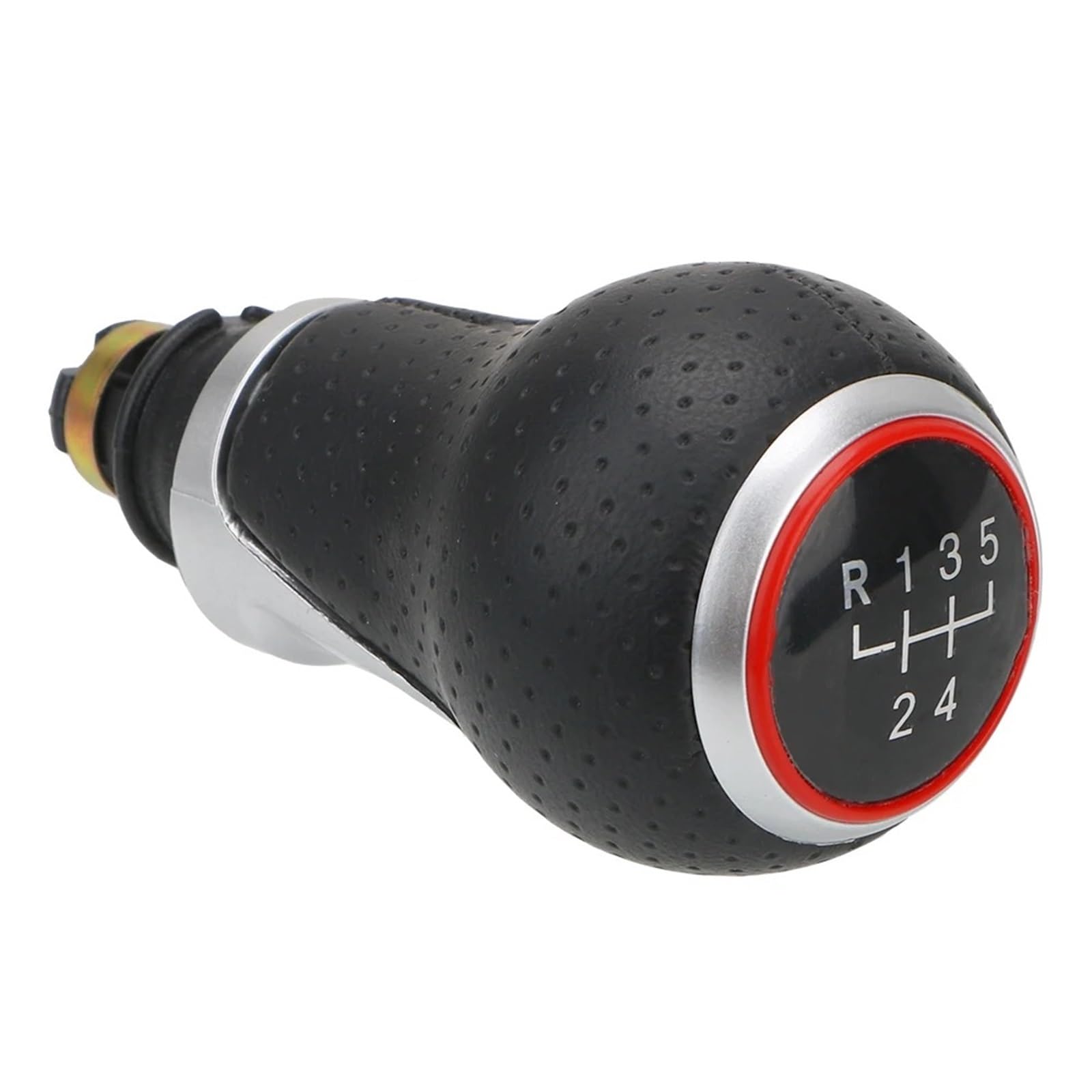 Jxewmtmc R Red 5 Gear For A4 B6 B7 B8 For A6 S4 8K For A5 8T For Q5 8R For S-Line 12Mm 5/6 Speeds Car Gear Shift Knob Gear Stick Shift Cover(R Red 5 Gear)