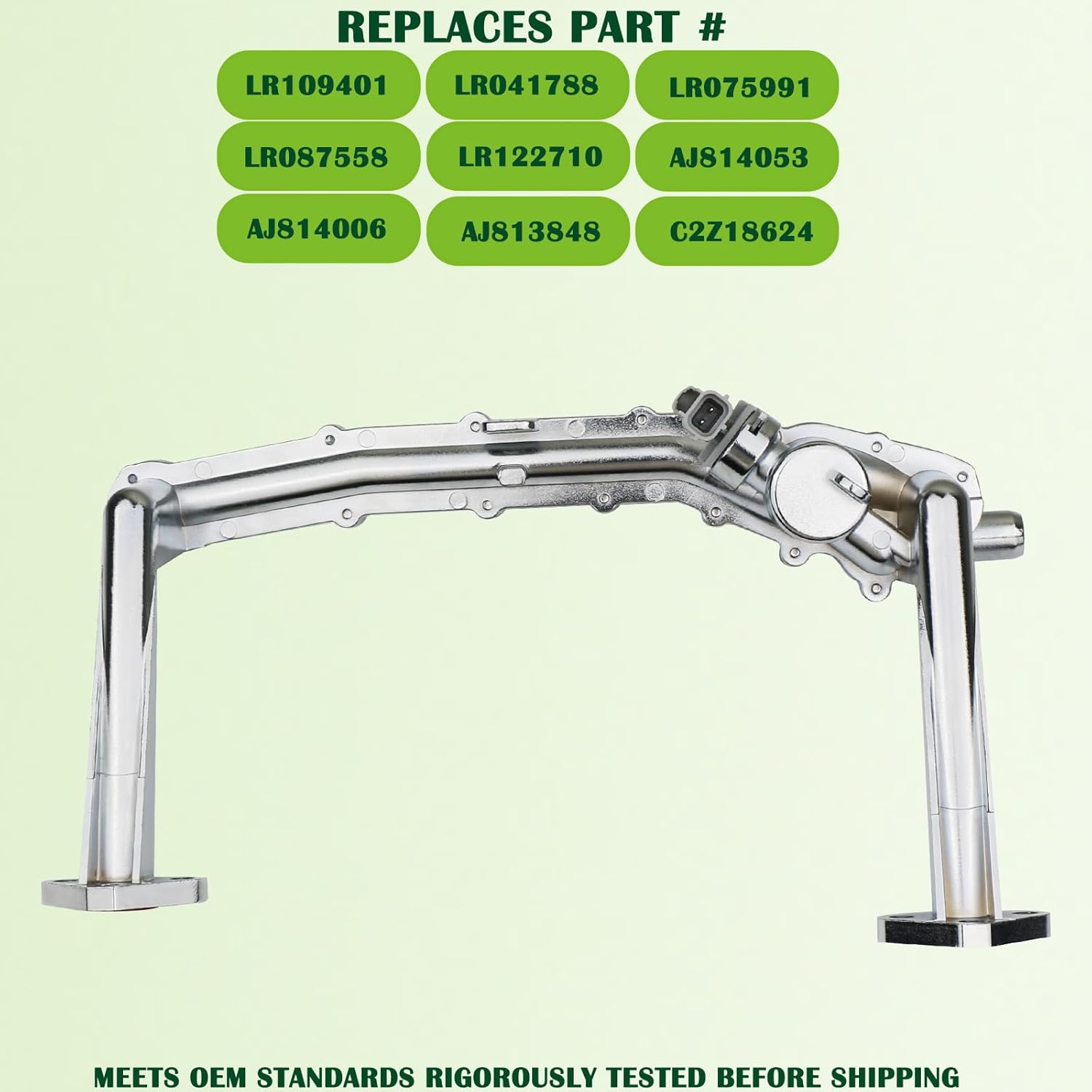 Upgraded Metal Rear Coolant Water Heater Pipe with Sensor Compatible with 2014-2019 Land Rover Range Rover LR4 Discovery Jaguar 3.0L V6 Replaces LR075991 LR122710