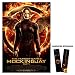 The Hunger Games: Mockingjay Part 1 (2014) Movie Poster Reprint 13" x 19" Borderless Katniss Fire + Laminated bookmark