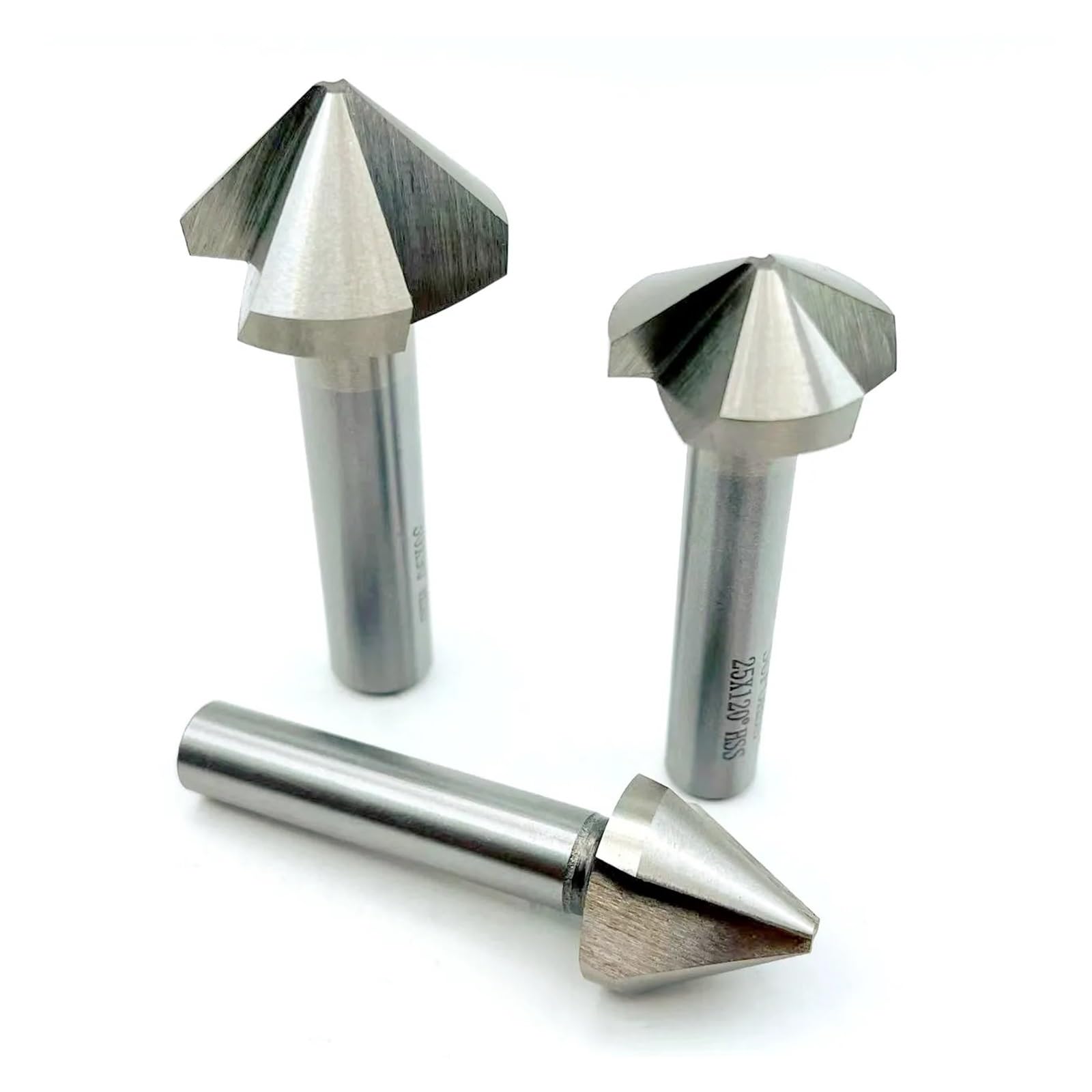 1PCS 6,3mm-60mm 60 Grad/90 Grad 120 Grad 1 Flöte/3 Flöte HSS Fase Anfasen Ende Mühle Cutter Bit fasen Bohrer(35mm,Three 3 Flute_120 Degree)