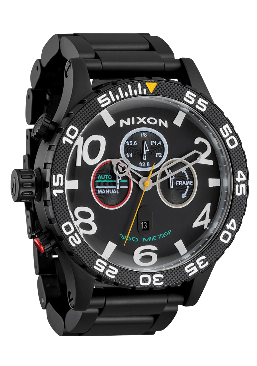 Amazon.com: NIXON 51-30 Chrono A1389-300m Water Resistant Men's