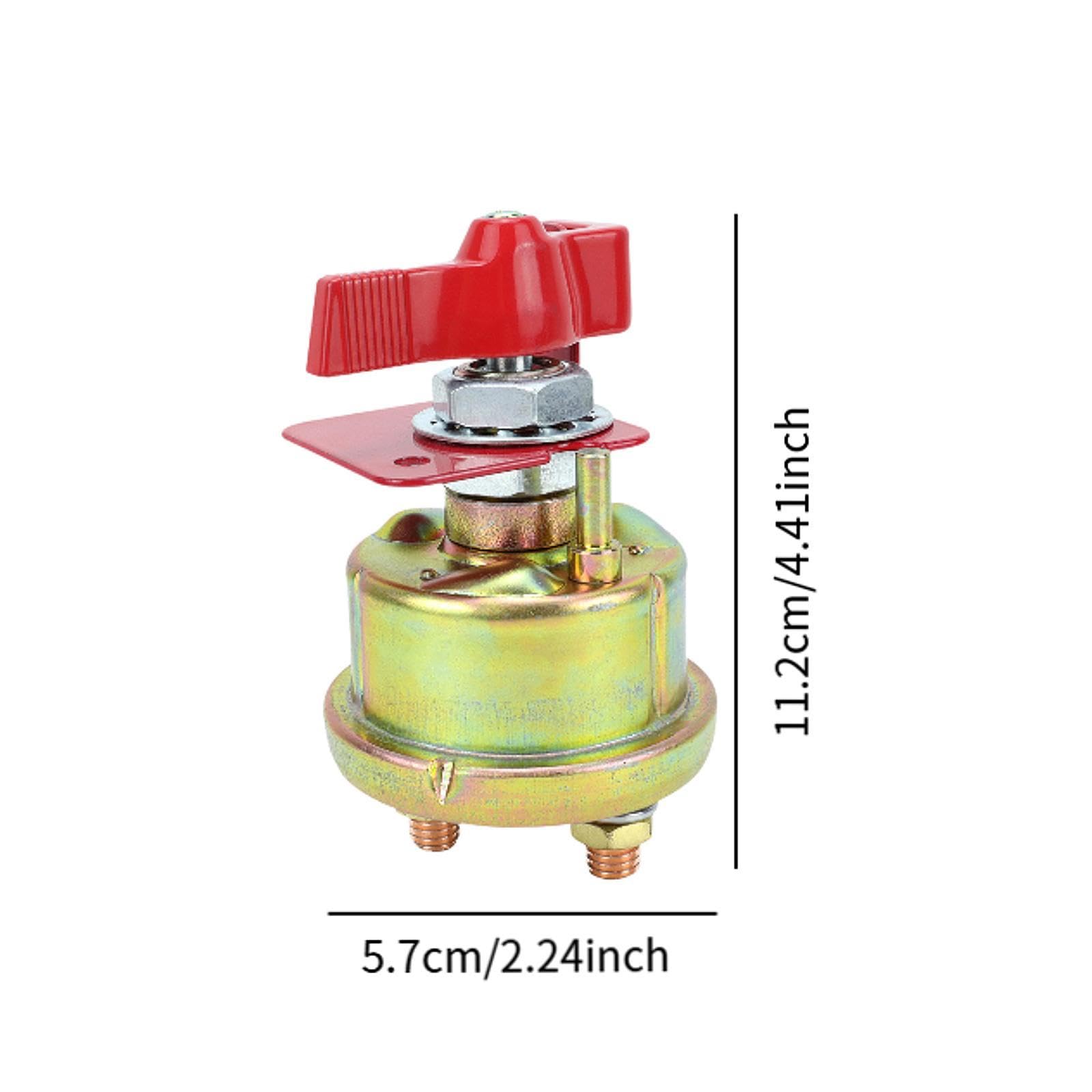 Interruptor de Batería Desconectador de Corriente para Automóvil Aislador Práctico Pieza Sólida Resistente Diseño Compacto Y Eficiente Adecuado, con Bloqueo Fijo