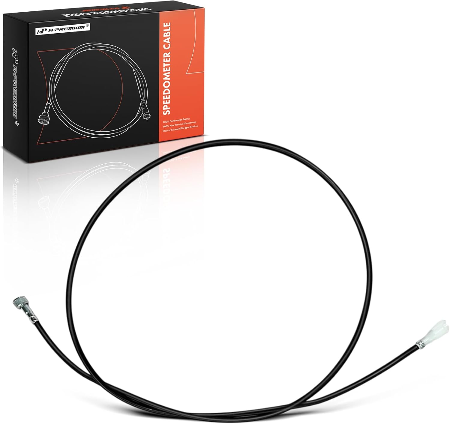 A-Premium 80 in Speedometer Cable Compatible with Dodge Dart, Dakota, Aries, B150, D100 D200 D300 Pickup & AMC Javelin, Matador & Chrysler Imperial & Fargo D100 Pickup & Plymouth Barracuda, Gran Fury