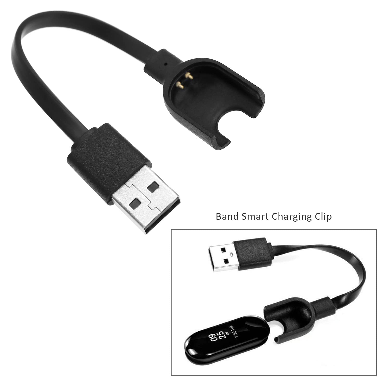 Cavo Di Ricarica Per Mi Band 5 E 6 - 2 Pezzi, Compatibile Con Xiaomi Smartwatch, Ricarica Veloce E Sicura